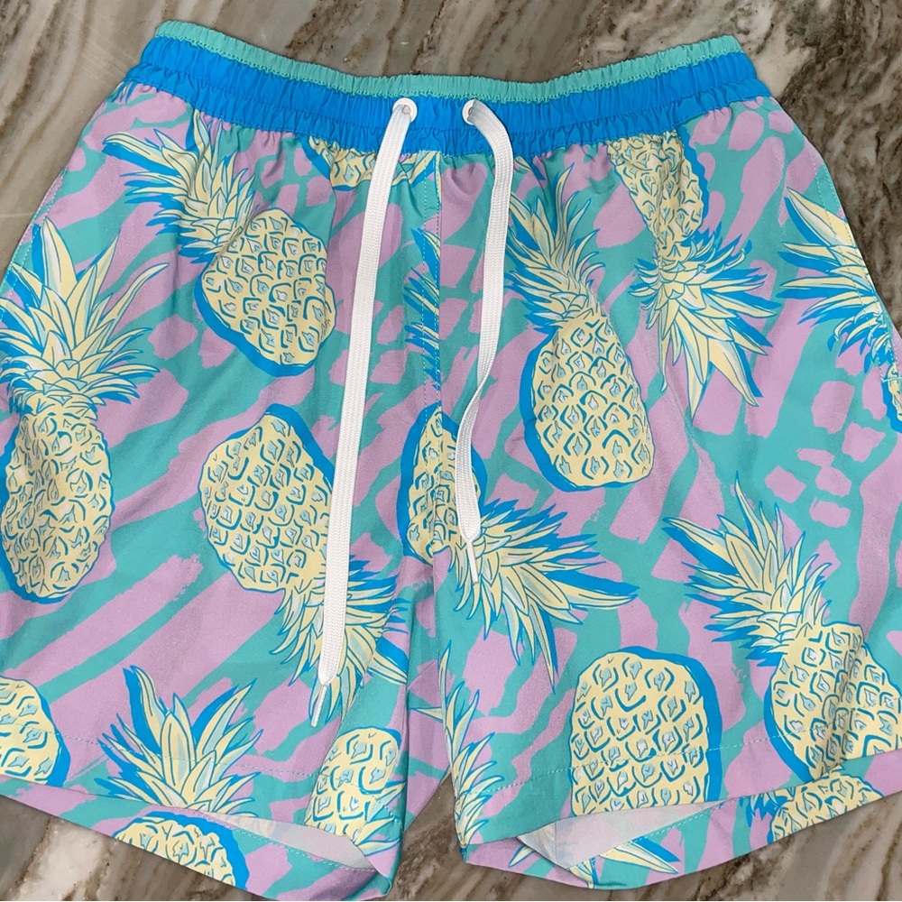 Chubbies Teal Swim Shorts Med